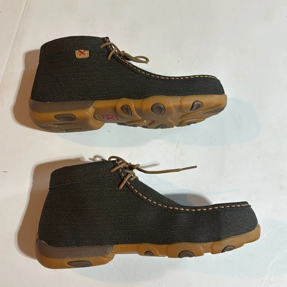 Twisted X Dark Gray Casual Shoes with Tan Laces